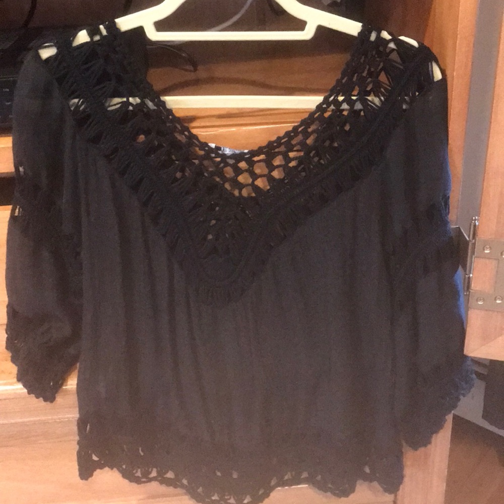 Black cut laces top!